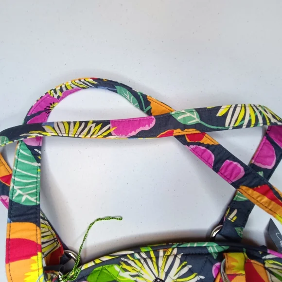 Vera Bradley Glenna Satchel Jazzy Blooms Floral Quilted Tote NWOT - Picture 9 of 15
